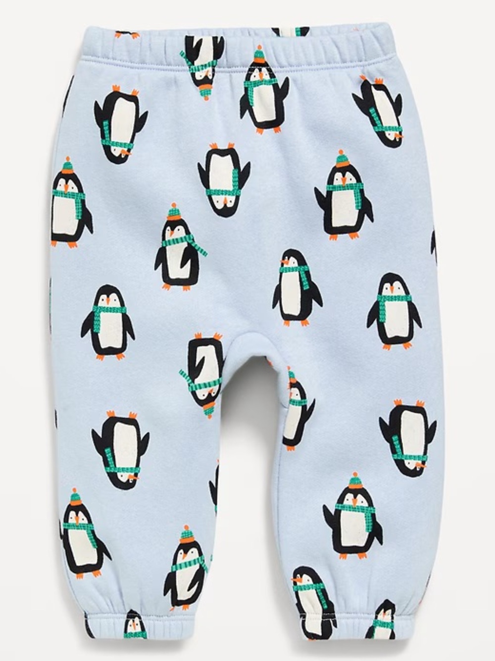 Old Navy Light Blue Penguin Print Fleece Pants